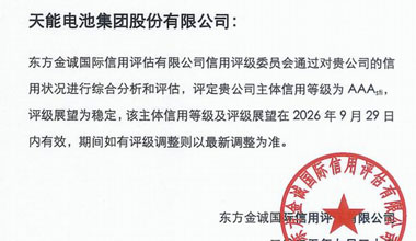 DG视讯股份喜获最高信用评级AAA